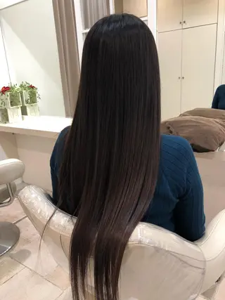 ロング パーマ 須賀 一美のヘアスタイル