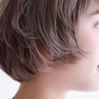 ショート カラー ケア剤オタク×海外 ヘア長谷川裕起のヘアスタイル