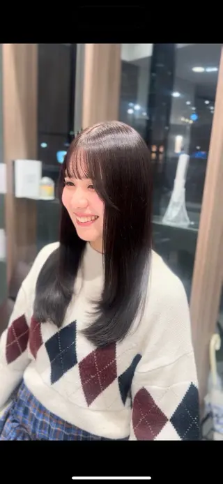 ロング カラー 🕯コバ/レイヤー/ 美髪縮毛🕯のヘアスタイル