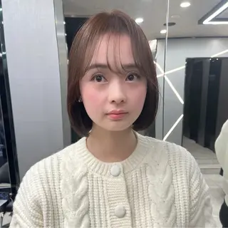 ミディアム カラー hair salon Ranun髪質改善のヘアスタイル