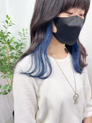 ミディアム カラー ブリーチダブルカラー 【koide】のヘアスタイル