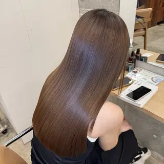 セミロング カラー 🎈モテ暖色× 艶カラーちなり🎈のマツエク・マツパデザイン