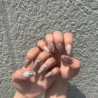 カラー パーマ ヘアアレンジ キッズ ネイル マツエク・マツパ ＿i nails'のネイルデザイン