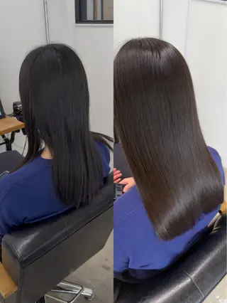 セミロング ひろし/髪質改善/ 縮毛矯正/透明感✨のヘアスタイル