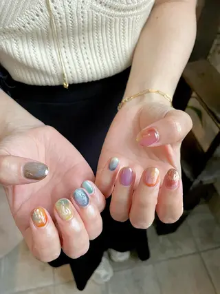 ネイル 甲府市徳行 🧸prunelleのネイルデザイン