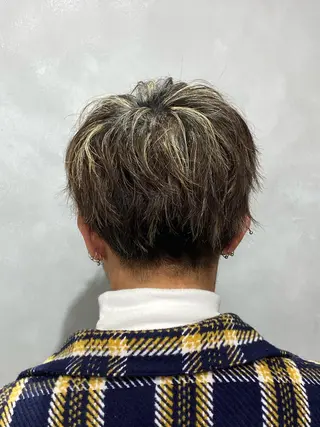 ショート カラー メンズ 髪質改善/縮毛矯正 レイヤー/松川匠のヘアスタイル