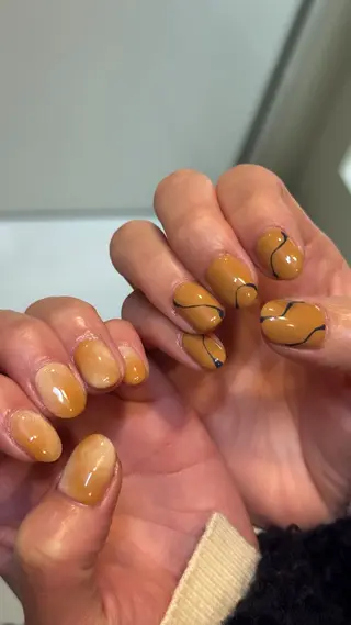 ネイル 五百路 蛍来のネイルデザイン