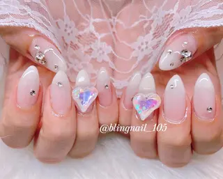 ネイル 23時まで❤︎韓国、 ワンホンネイルのネイルデザイン