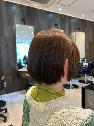 ショート カラー 縮毛矯正/カット/ 韓国ヘア/蛯原🍤のヘアスタイル