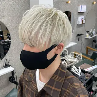 カラー メンズ Lull (シェアサロンReco VIProom)所属・Lull1人美容室 バレイヤージュのヘアスタイル