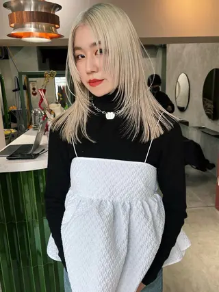 ミディアム カラー 🧡色落ちまで2度綺 麗なカラー🧡ヨシキのヘアスタイル