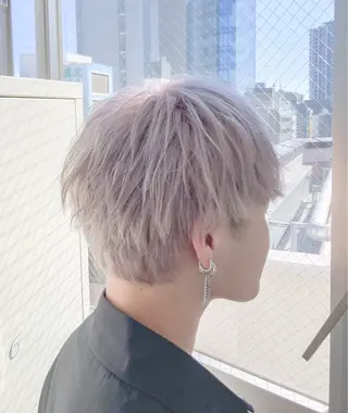 ショート カラー メンズ 🍎ハッシュカット× 髪質改善🍎カイトのヘアスタイル