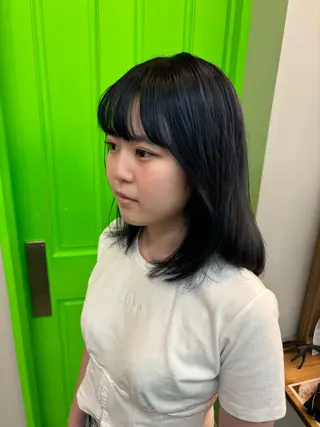 ミディアム SHOTA ハイライト/パーマのヘアスタイル