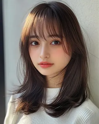 ミディアム 銀座/レイヤー 🌷nonoka🌷のヘアスタイル