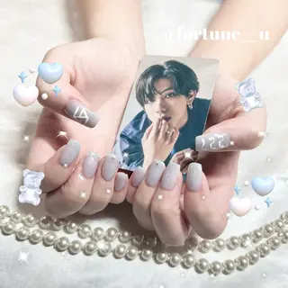 ネイル 1/21空✩.💜 Yuuna💜のネイルデザイン