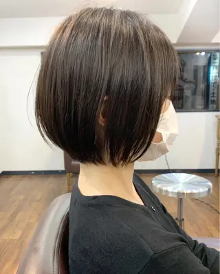 ショート 縮毛矯正/ショート/ レイヤー/畑中正敏のヘアスタイル