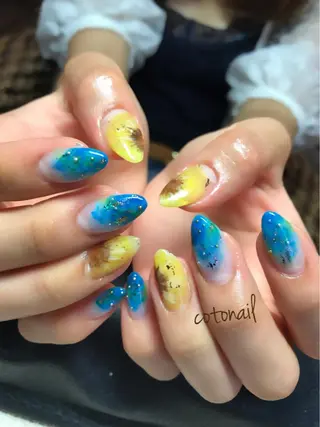 ロング ネイル ツメトマツゲ .のネイルデザイン