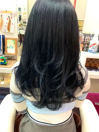 ロング カラー ANDIAMO SAKAE  楓のヘアスタイル