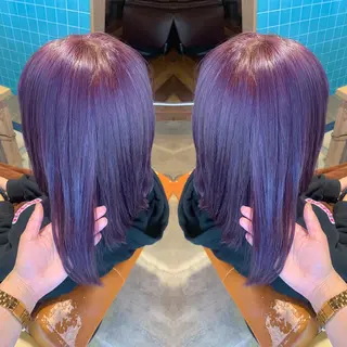 ミディアム カラー 韓国🇰🇷 ✂︎hair 内田愛のヘアスタイル