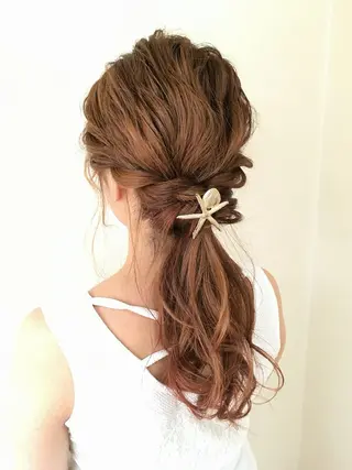 カラー ヘアアレンジ AUBE hair ales福岡平尾店所属・塚本 昂のヘアスタイル