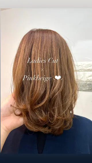 セミロング カラー 大人女性ぼかし メンズ強化🦙平作のヘアスタイル