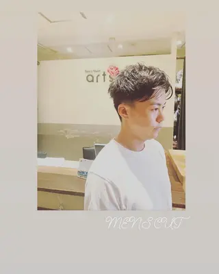 ショート メンズ ハイライト/インナー /ブリーチ/レイヤーのヘアスタイル