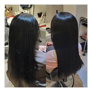 セミロング 矢沢 真のヘアスタイル