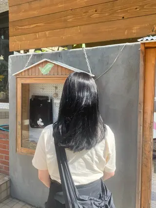 セミロング カラー ヘアアレンジ 🌱エシカル🌱 松原大将のヘアスタイル