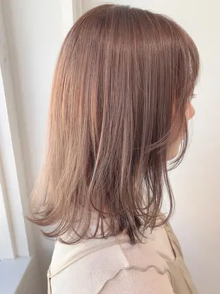 セミロング カラー クスカワ ノリエのヘアスタイル