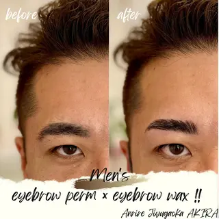 メンズ アイブロウ Anrire自由が丘所属・針谷 彰の眉毛・アイブロウイメージ