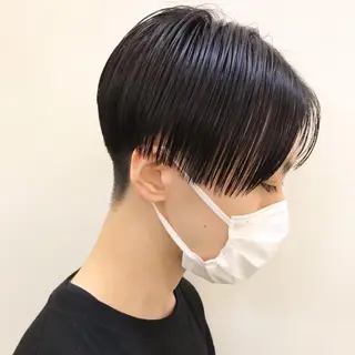 ショート ブリーチ/ウルフ ハッシュカット/石山のヘアスタイル