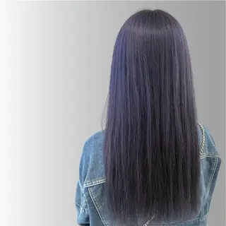 セミロング カラー Queen's  gate昭和所属・藤原 亮太のヘアスタイル