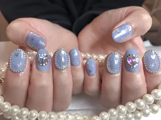 ミディアム ネイル 長さ出し専門 nynaのネイルデザイン