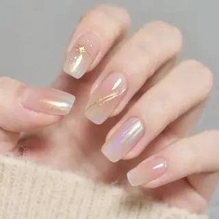 ネイル ATULA Nail 💅チップ長さだしのネイルデザイン