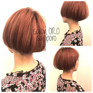 ショート カラー 平川 友希子のヘアスタイル