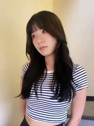 ロング 🎀盛れる韓国ヘア Yuto🎀のヘアスタイル