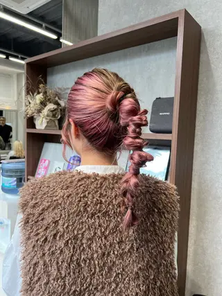 ロング カラー ヘアアレンジ 福岡ヘアセット/ 髪質改善/ayaneのヘアスタイル