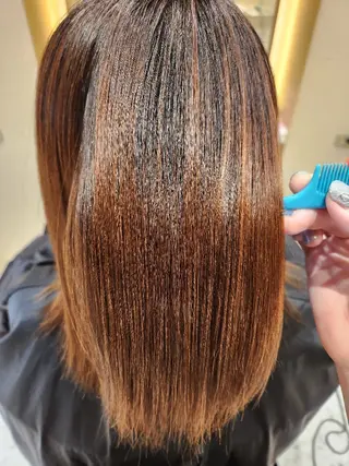 ミディアム あかね☆ヘアアレンジ /ボブ/縮毛矯正のヘアスタイル