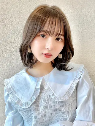 ミディアム カラー 市原 大翼のヘアスタイル
