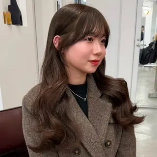 ロング カラー 透明感ワンカラー梅田 ダブルカラー/川上のヘアスタイル