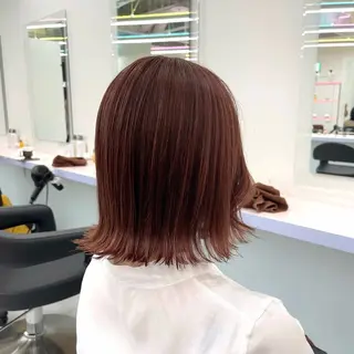 ミディアム カラー みう/仙台/暖色/ 艶髪/顔周りカット/のヘアスタイル