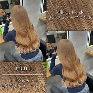 ロング カラー ヘアアレンジ ブリーチなしの達人 🌈KAITOのヘアスタイル