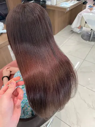 セミロング カラー 福島成美/髪質改善 縮毛矯正/カラーのヘアスタイル