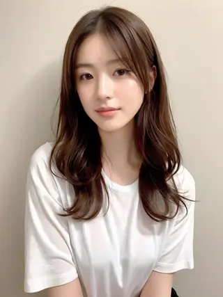 ロング Earth上本町店 半澤のヘアスタイル