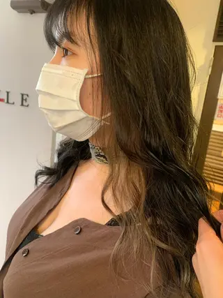 セミロング カラー ママ美容師まつげ 🤍まき🤍のマツエク・マツパデザイン