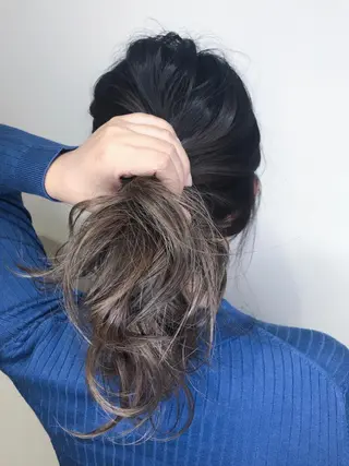 ミディアム カラー AMI Hair  supply所属・髪質改善カラー 韓国風レイヤーのヘアスタイル