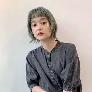 カラー 透けるカラー 🫧かふうのヘアスタイル