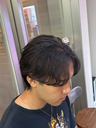 パーマ メンズハイトーン 北斗💍レイヤーのヘアスタイル