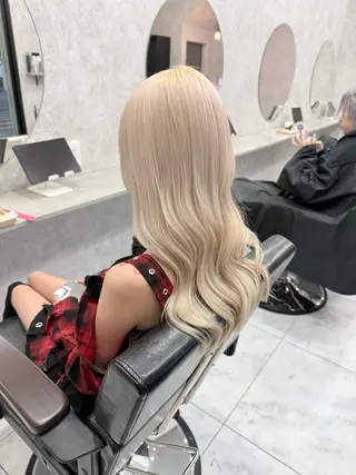 ミディアム カラー 🌺ハイトーン🌺 矢葺 なぎさ🌺🌺のヘアスタイル