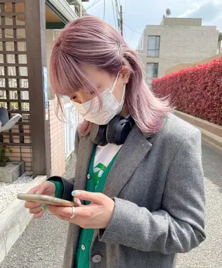 ミディアム カラー 🍒暖色カラー🍒 渋谷/YUUのヘアスタイル